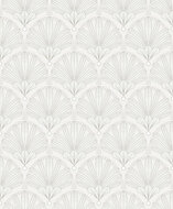 Dutch Wallcoverings Elegance M533-00 wit - zilver Behang