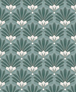 Dutch Wallcoverings Elegance M533-04 groen Behang