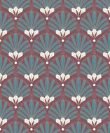 Dutch Wallcoverings Elegance M533-10 rood - groen Behang