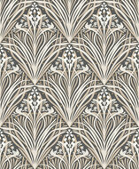 Dutch Wallcoverings Elegance M661-09 zwart - beige Behang