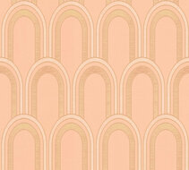 AS Creation AP Arcade - 39176-1 - 391761 Oranje / Wit Behang