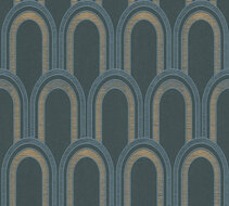 AS Creation AP Arcade - 39176-3 - 391763 Petrol / Blauw Behang