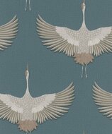 Noordwand Kumano 34531 Blauw - Metallic Behang