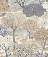 Noordwand Allure AL26250 Blauw - Beige Behang