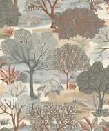 Noordwand Allure AL26251 Groen - Grijs - Blauw - Bruin Behang