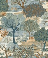 Noordwand Allure AL26252 Blauw - Groen Behang