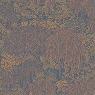 Noordwand Allure AL26264 Blauw - Metallic - Bruin Behang