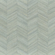 Casamance Textures V&eacute;g&eacute;tal 75371324 - Blauw / Groen Behang