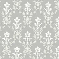 Dutch Wall Decor Blommor &amp; Blad 677-03 Blauw Behang