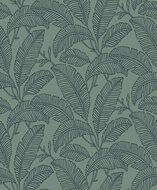 Dutch Wallcoverings Attitude A66401 Blauwgroen Behang