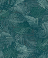 Dutch Wallcoverings Attitude A66501 Petrol Behang