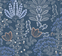 AS Creation Famous Garden - 39349-4 / 393494 Blauw Behang