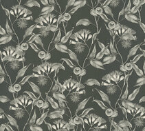 AS Creation Drawn Into Nature - 39430-2 / 394302 Zwart Behang