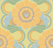 AS Creation Retro Chic - 39530-1 / 395301 Groen - Oranje Behang