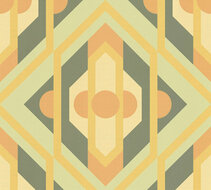 AS Creation Retro Chic - 39531-2 / 395312 Groen - Geel Behang