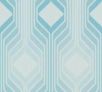 AS Creation Retro Chic - 39532-1 / 395321 Blauw - Blauw Behang