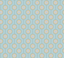 AS Creation Retro Chic - 39537-4 / 395374 Turquoise - Blauw Behang