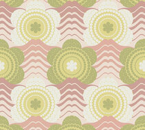 AS Creation Retro Chic - 39539-1 / 395391 Roze - Groen Behang