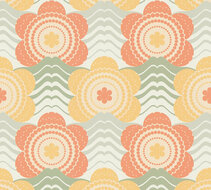AS Creation Retro Chic - 39539-4 / 395394 Oranje - Geel Behang