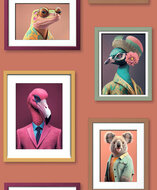 Dutch Wallcoverings Artifice M761-05 Bruin / Multicolours Behang