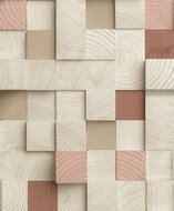 Dutch Wallcoverings Artifice M801-10 Beige / Roze Behang