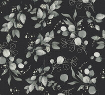 AS Creation Pure Elegance - 39768-5 / 397685 Zwart Behang