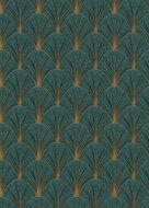 Dutch Wall Decor Elle Decoration 4 10451-19 / 1045119 Petrol Behang