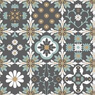 Dutch Wallcoverings Illusion M894-09 Blauw / Wit / Zwart / Goud