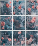 Dutch Wallcoverings Illusion M899-01 Wit / Blauw / Roze