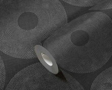 AS Creation Desert Lodge 38524-3 - 385242 Zwart Cirkels / grijs