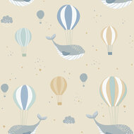 Dutch Wallcoverings Sweet Dreams N062-02 Beige / Blauw