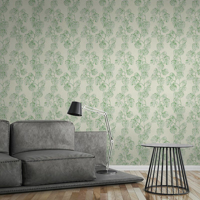 AS Creation Greenery 37281-3 | 372813 - Creme / Groen