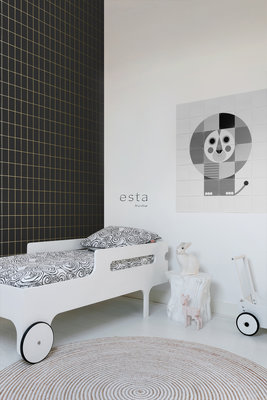 Esta Home Black & White 139132 (With a splash of gold) (*Gratis Lijm Actie) - Zwart - Goud