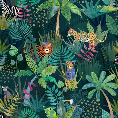 Arthouse 907604 Hidden Jungle Emerald