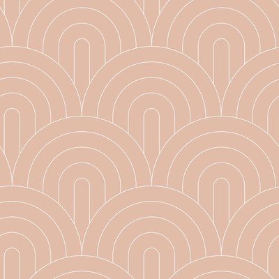 Esta Art Deco 139218 (*Gratis Lijm Actie) - Terracotta - Roze - Oranje