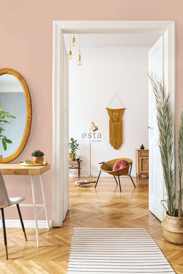 Esta Art Deco 139218 (*Gratis Lijm Actie) - Terracotta - Roze - Oranje