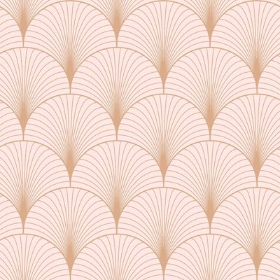 Esta Art Deco 139229 (*Gratis Lijm Actie) - Roze - Goud