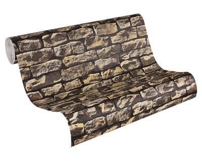 AS Creation Wood´n Stone 9079-12 Steenstructuur behang