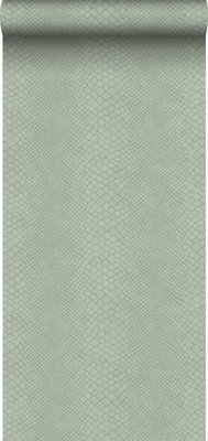 Origin Wallcoverings Luxury Skins 347768 (*Met Gratis Lijm!) - Groen - Grijs