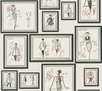 AS Creation Karl Lagerfeld Sketch 37846-3 / 378463 - Wit