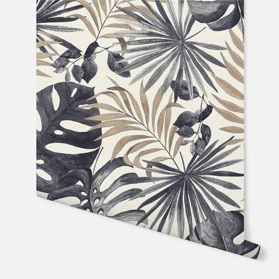 Arthouse Jungle Wall Black & Gold 297105