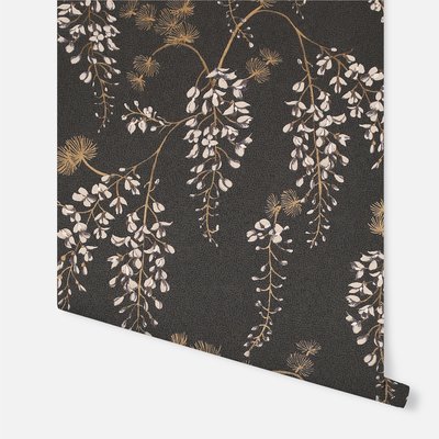 Arthouse Wisteria Floral Black/Gold 297302