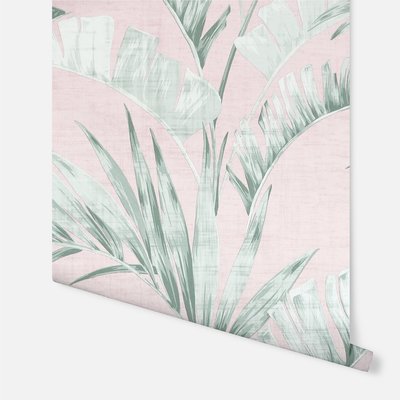 Arthouse Banana Leaf Pink/Green 909402