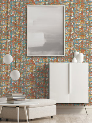 Dutch Wallcoverings Embellish fabric abstract multi DE120098
