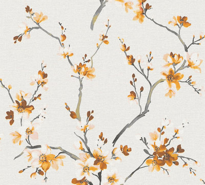 AS Creation Desert Lodge 38520-2 / 385202 Wit Bloemen