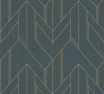 AS Creation Villa 37369-1 / 373691 Zwart Geometrisch