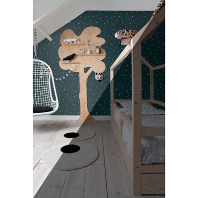 Esta Home Forest Friends Glow In The Dark Sterren Behang 139262 Donkerblauw