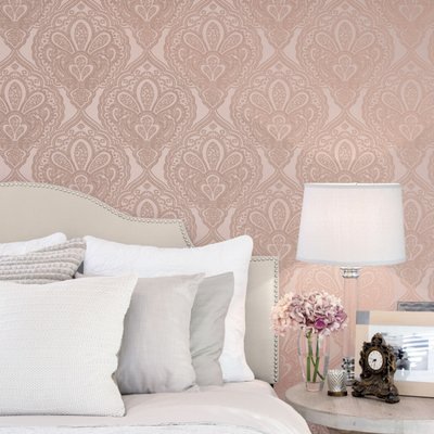 Noordwand Emporium DWP0247-04 Roze - Metallic