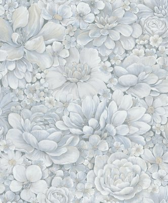 Noordwand Botanica 33953 Blauw - Grijs