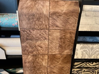 Huid behang met gouden glitter hoog kwaliteit vinyl